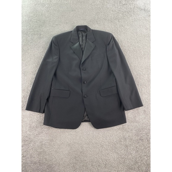 Brooks Brothers Tuxedo Jacket 42 R Black Wool Formal Wedding Luxury Designer - Picture 1 of 16